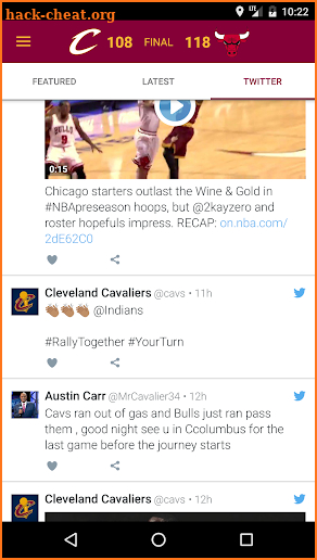 Cleveland Cavaliers screenshot
