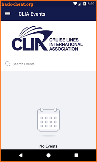 CLIA Events screenshot