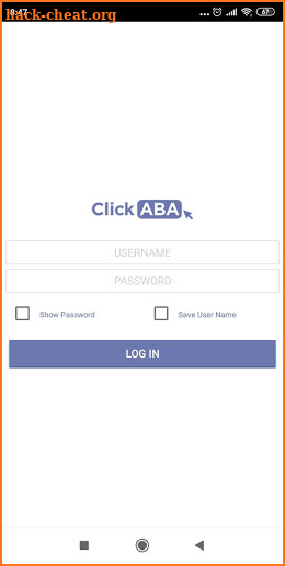 Click ABA screenshot