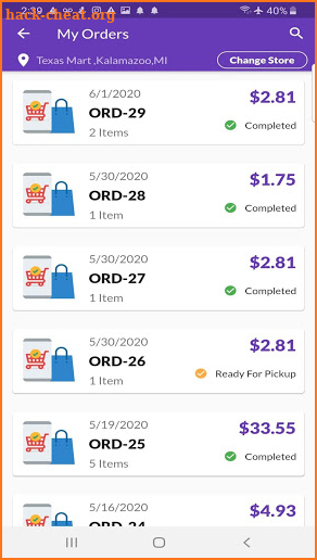 Click-N-Pick Online Order Pickup at Store screenshot