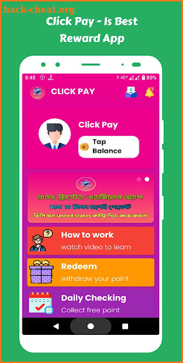 Click Pay screenshot