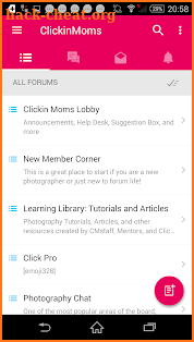 Clickin Moms Member Forum App screenshot