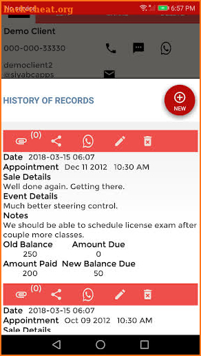 Client Records: CRM, Customer Contacts & Leads App screenshot