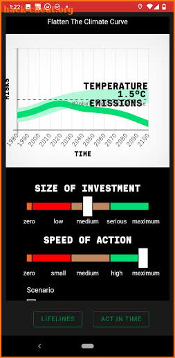 Climate Clock screenshot