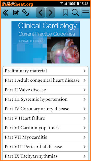 Clinical Cardiology: Current Practice Guidelines screenshot
