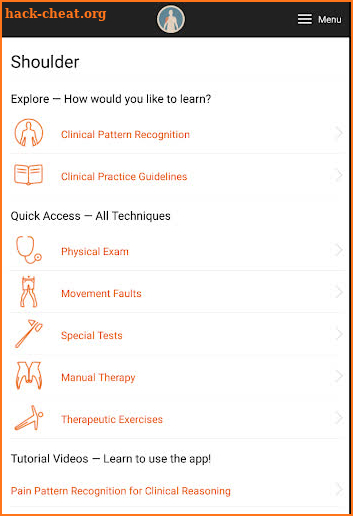 Clinical Pattern Recognition: Shoulder Pain screenshot