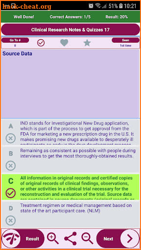 Clinical Research Exam Review, screenshot