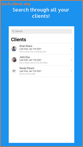 Clipped - Client Profiles & Timelines screenshot