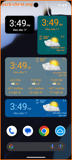 Clock, Date and Weather Widget screenshot