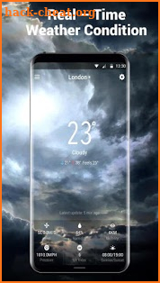 Clock Weather Widget - Lake screenshot