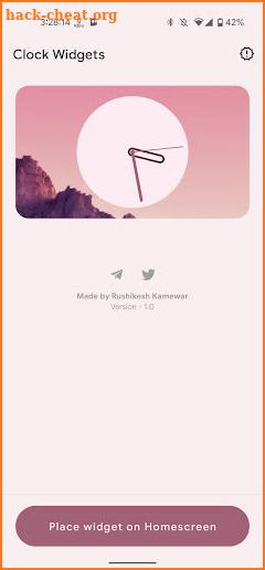 Clock Widget (Material You) screenshot