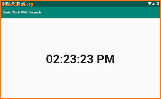 Clock with Seconds screenshot