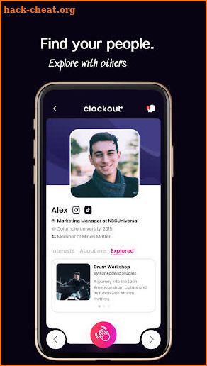 Clockout - Social Networking screenshot