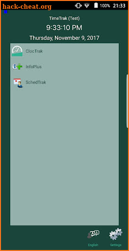 ClocTrak Mobile screenshot