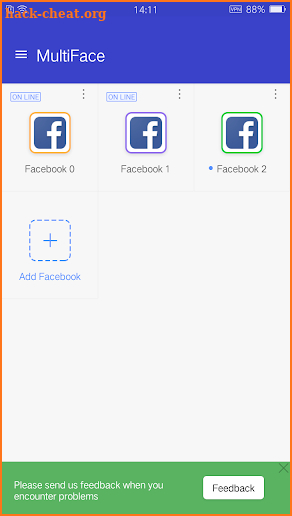 Clone app&multiple accounts for Facebook-MultiFace screenshot