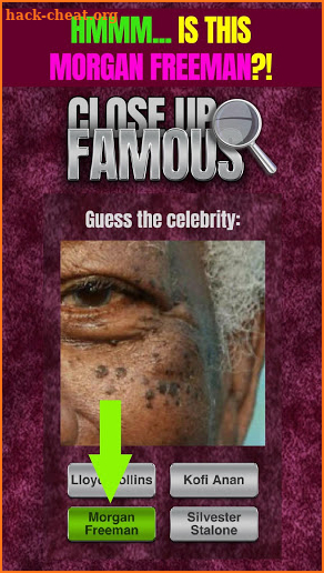 Close Up Famous Quiz screenshot