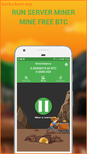Cloud Bitcoin Miner - Remote BTC Earnings screenshot