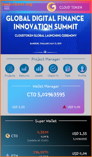 Cloud Wallet screenshot