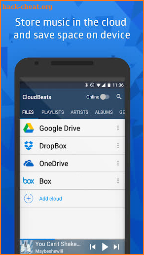 CloudBeats - offline & cloud music player screenshot
