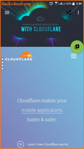 Cloudflare screenshot