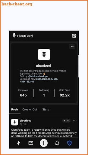 CloutFeed screenshot