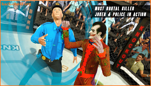 Clown Fighting vs Police Ring Fighting Games screenshot