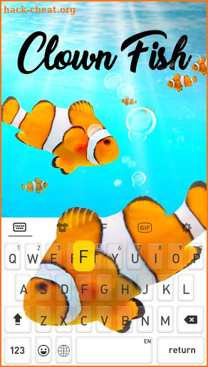 ClownFish Animated Keyboard screenshot