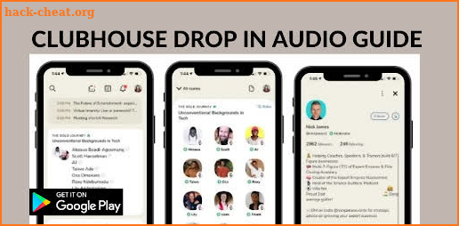clubhouse drop in audio guide chat 17+ screenshot