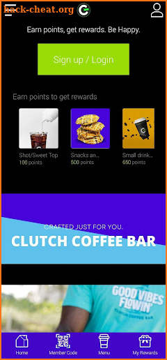 Clutch Coffee Bar: Rewards screenshot