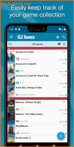 CLZ Games - Game Database screenshot