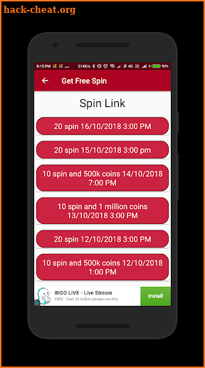 CM Free Coin & Spin Links screenshot