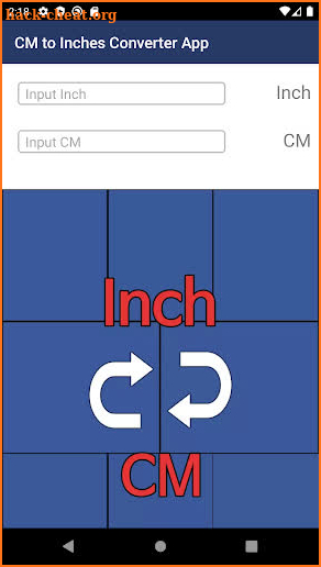 CM to Inches Converter App screenshot