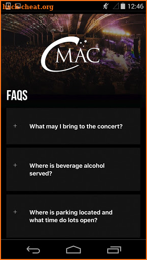 CMAC - Concerts & Events screenshot