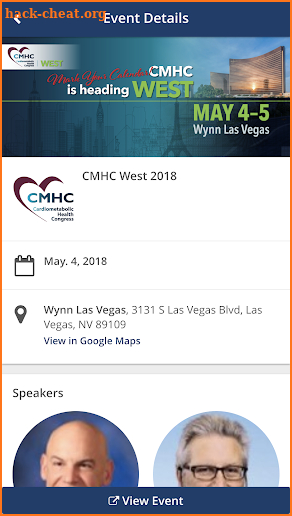 CMHC Events screenshot