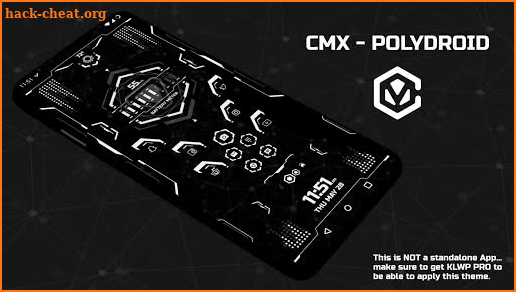 CMX - PolyDroid · KLWP Theme screenshot