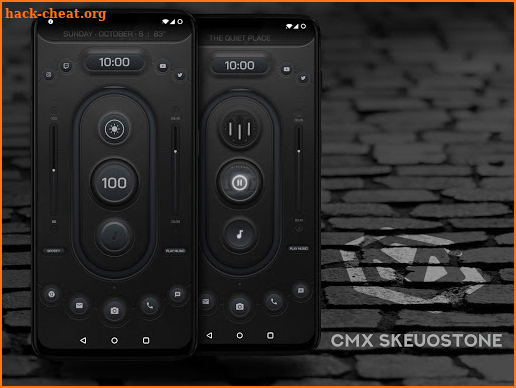 CMX - SkeuoStone · KLWP Theme screenshot