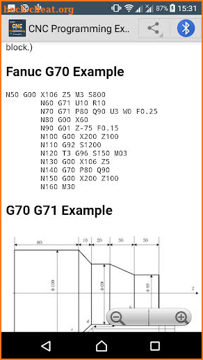 CNC Programming Examples Code screenshot