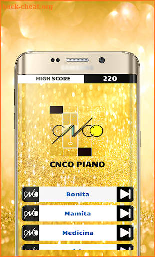 CNCO Piano Tiles Game screenshot