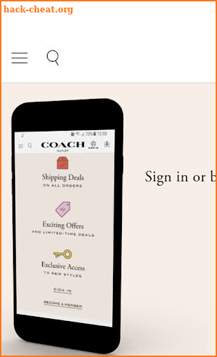 Coach Outlet App screenshot