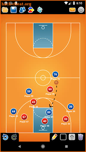 Coach Tactic Board: Basketball screenshot