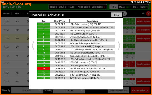 COBRA Control Panel screenshot