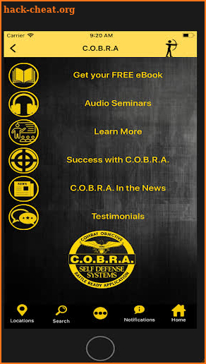 COBRA Defense International screenshot