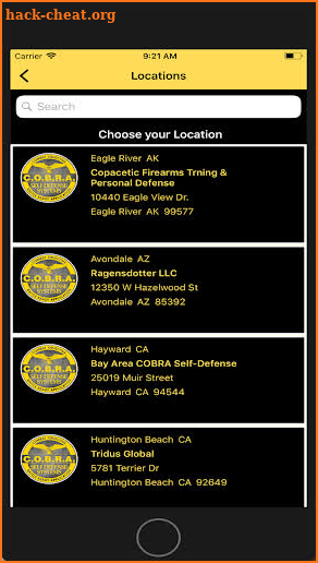 COBRA Defense International screenshot