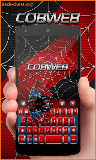 Cobweb Hero GO Keyboard Theme screenshot