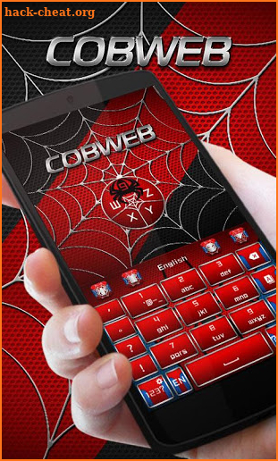 Cobweb Hero GO Keyboard Theme screenshot