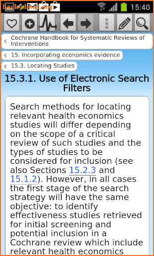 Cochrane Handbook System Rev screenshot