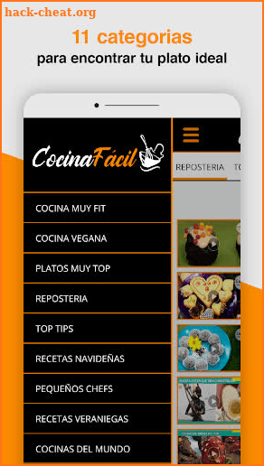 COCINA FÁCIL video recetas screenshot