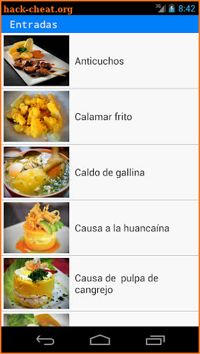 Cocina Perú screenshot