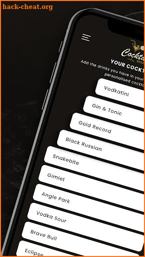 Cocktail Builder screenshot