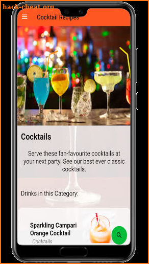 Cocktail Recipe screenshot